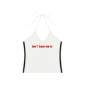 Just Don't Halter Crop