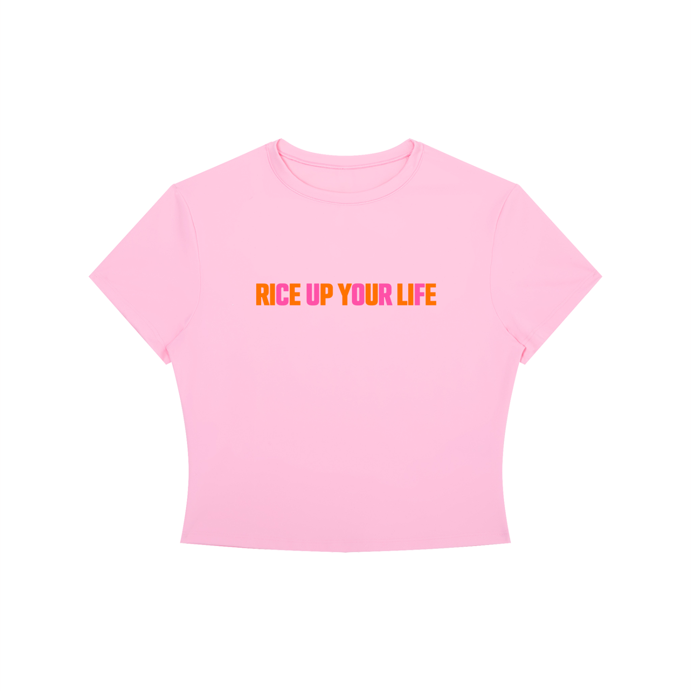 CREWNECK,CROPTOP,RICE,PINK